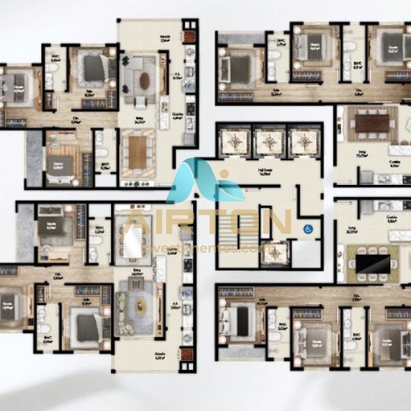 LA3001 Apartamento com 2 dormitrios e 1 sute. 