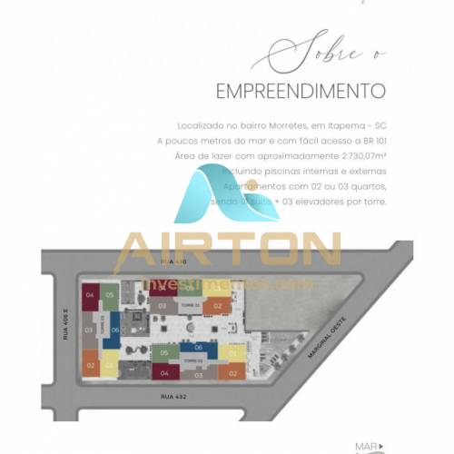 LA3029 LANAMENTO APARTAMENTO ITAPEMA 500 MTS DO M