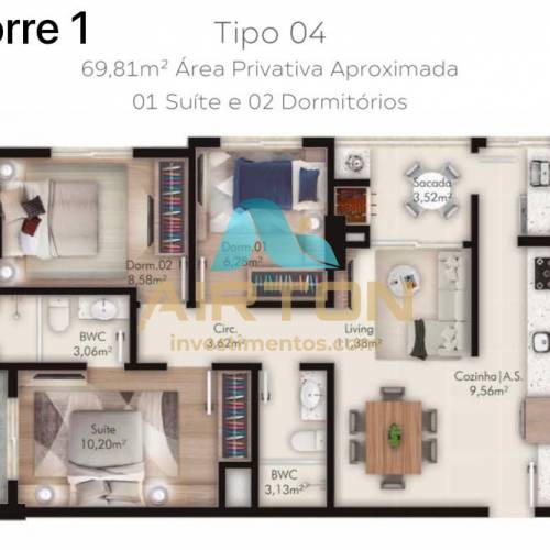 LA3029 LANAMENTO APARTAMENTO ITAPEMA 500 MTS DO M