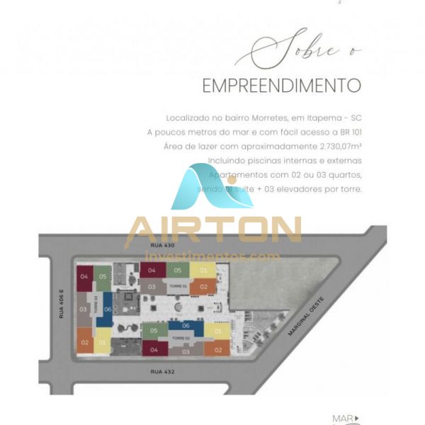 LA3029 LAN�AMENTO APARTAMENTO ITAPEMA 500 MTS DO M