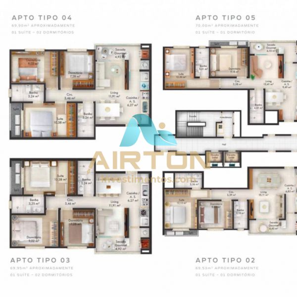 LA3032 LANAMENTO APARTAMENTO JARDIM PRAIA MAR 800