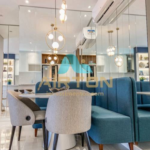 V2072 APARTAMENTO NOVO COM LAZER INCRIVE EM MEIA 