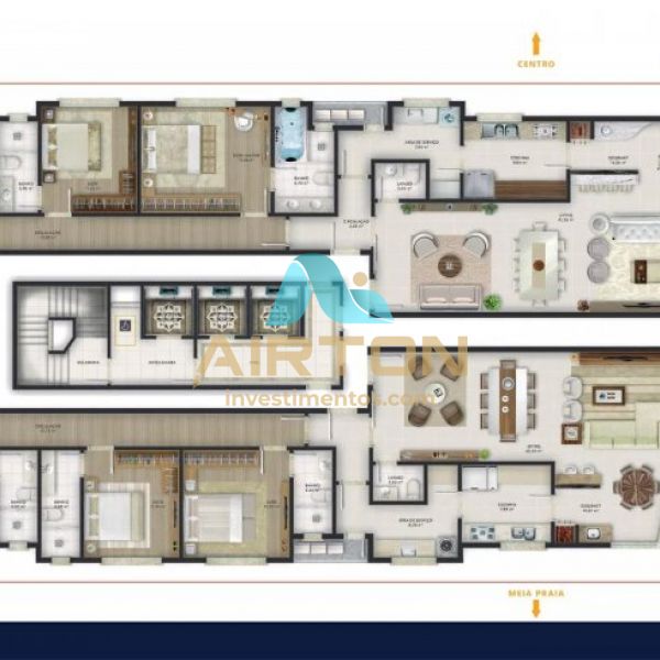 V4058 APARTAMENTO PARA VENDA QUADRA MAR EM MEIA PR