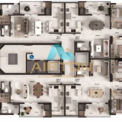 LA3044 APARTAMENTO DIFERENCIADO LANAMENTO EM MEIA