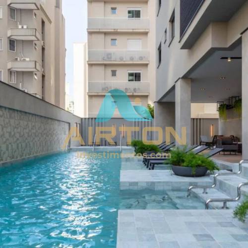 V1001 FLAT 40M PARA VENDA 300 MTS DO MAR EM MEIA 