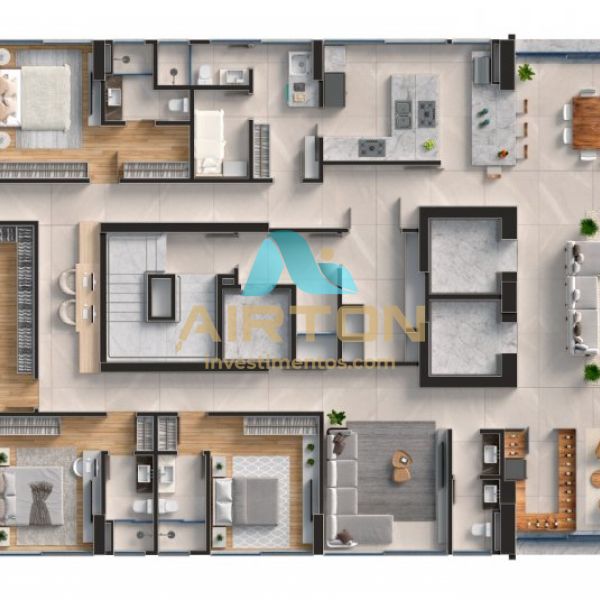 PH6000 PENTHOUSE LANAMENTO FRENTE MAR EM MEIA PRA