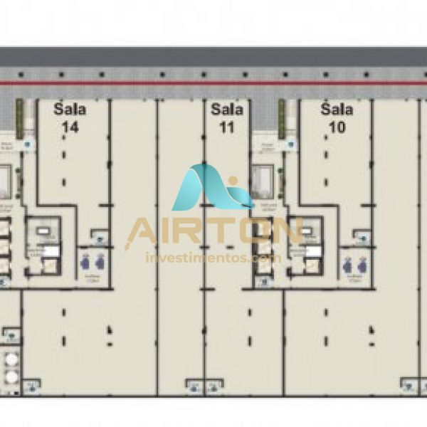 SC0012 SALA COMERCIAL, TEM 62M COM LAVABO EM MONT