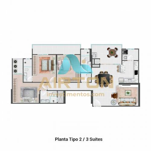 TE3003 IMOVEL PARA VENDA COM TERRAO, FRENTE MAR E