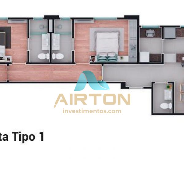 PH4002 PENTHOUSE LANAMENTO COM 4 SUITES, FRENTE M