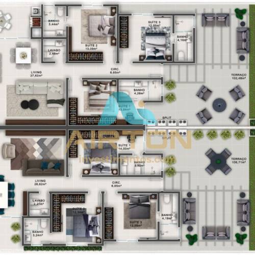 V3241 IMVEL  VENDA COM 3 SUITES, 500 MTS DO MAR 