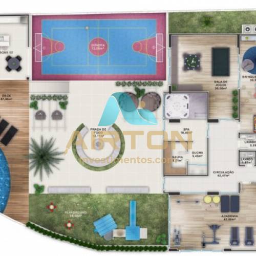 LA3064 IMVEL LANAMENTO TEM 104M COM 3 SUITES EM