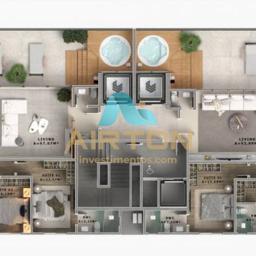 LA3065 IMVEL LANAMENTO COM 3 SUITES, 500 MTS DO 