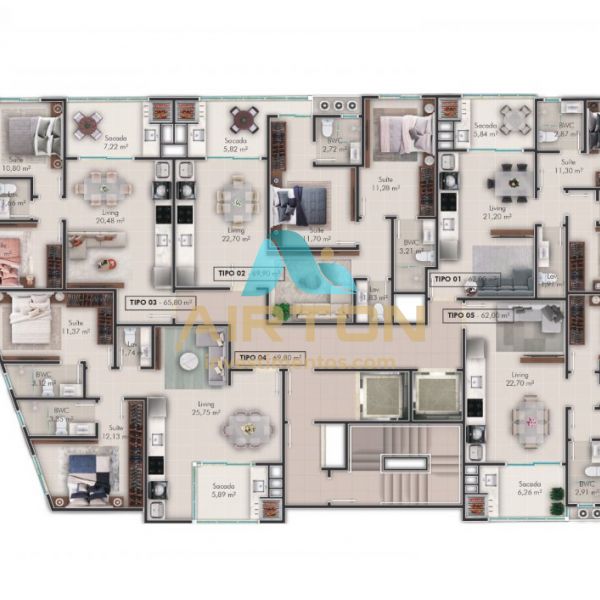 LA2039 IMVEL LANAMENTO COM 2 SUITES, 200 MTS DO 