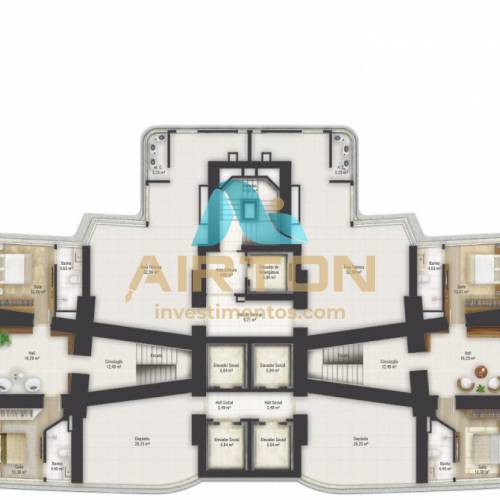 DU7000 DUPLEX PARA VENDA COM 7 SUITES, QUADRA MAR 