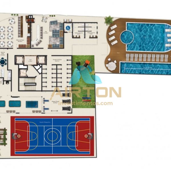 V3185 IMVEL MOBILIADO PARA VENDA COM 3 SUITES, 50