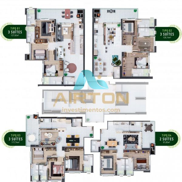 LA3075 IMVEL LANAMENTO COM 3 SUITES E LAZER COMP