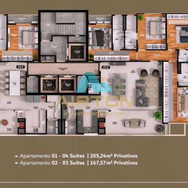 LA4078 IMVEL LANZAMENTO COM 4 SUITES, 400 MTS DO 