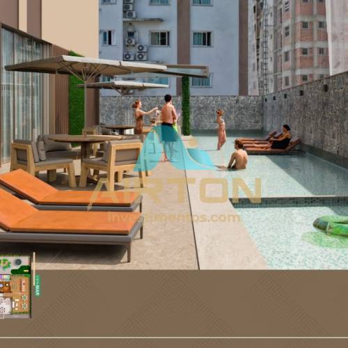 LA3076 IMVEL LANAMENTO COM 3 SUITES, 400 MTS DO 