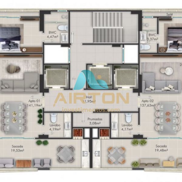 LA3079 IMVEL LANAMENTO COM 3 SUITES, 700 MTS DO 