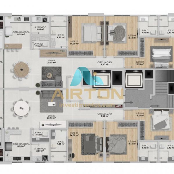 LA3082 IMVEL LANAMENTO COM 3 SUITES, 700 MTS DO 