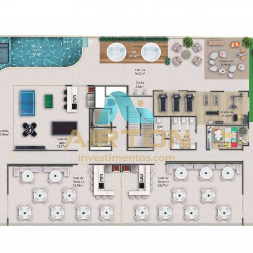 LA2055 IMVEL LANAMENTO COM 2 SUITES, 900 MTS DO 