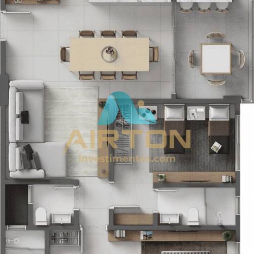 LA2057 IMVEL LANAMENTO COM 2 SUITES, 900 MTS DO 
