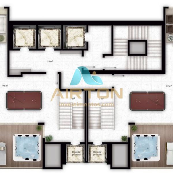 TR5000 TRIPLEX PARA VENDA COM 4 SUITES+ DEP EMPR, 