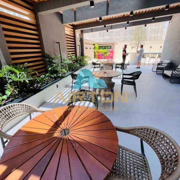 V1007 FLAT MOBILIADO, BOA LOCALIZACION, 300 MTS DO