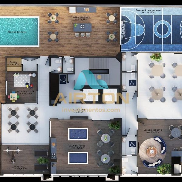 LA2064 IM�VEL LAN�AMENTO COM 2 SUITES, LAZER COMPL