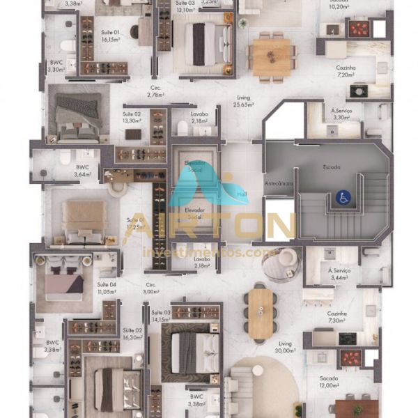 LA4092 IMVEL LANAMENTO COM 4 SUITES, 500 MTS DO 