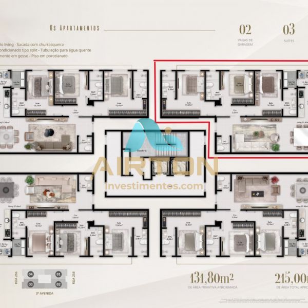 V3090 IMVEL ENTREGA 2025 COM 3 SUITES, LAZER COMP