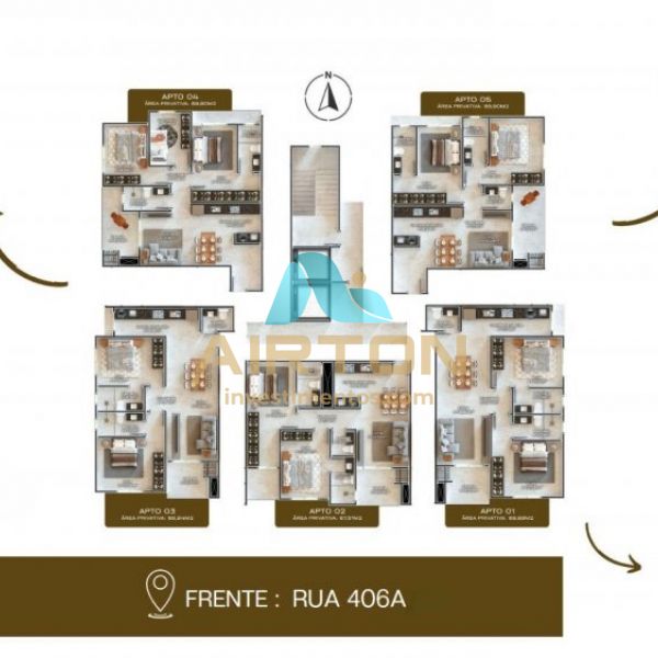 LA2068 IMVEL LANAMENTO COM 2 SUITES, 500 MTS DO 