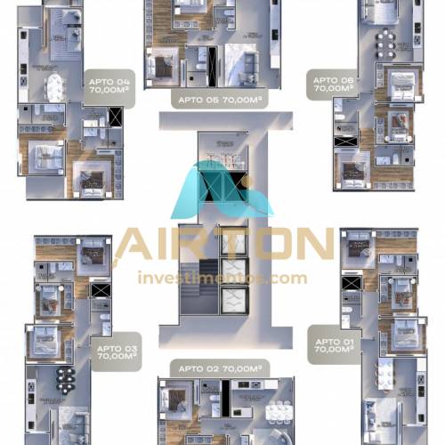 LA2069 IMVEL LANAMENTO COM 2 SUITES, 700 MTS DO 