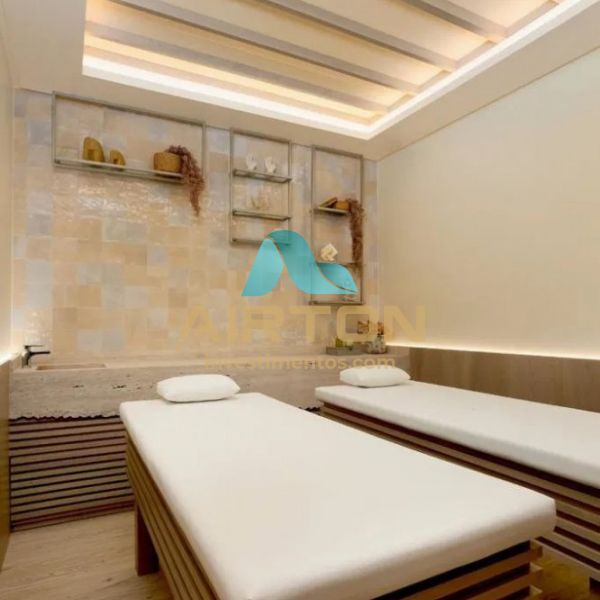 V1008 FLAT MOBILIADO PARA VENDA, 350 MTS DO MAR EM