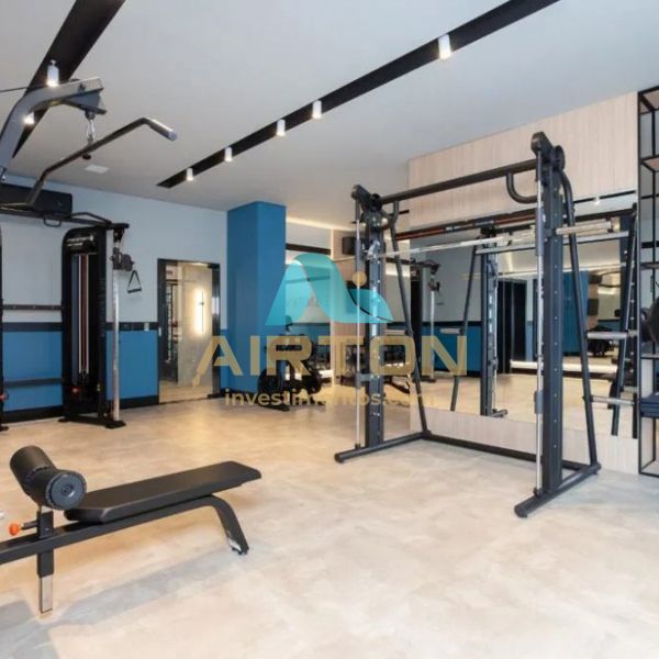 V1008 FLAT MOBILIADO PARA VENDA, 350 MTS DO MAR EM