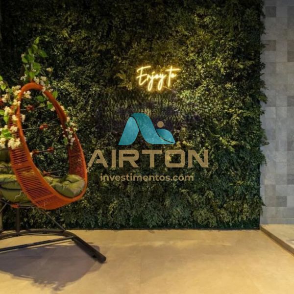 V1008 FLAT MOBILIADO PARA VENDA, 350 MTS DO MAR EM