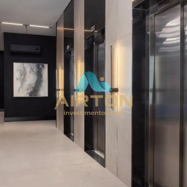 V1008 FLAT MOBILIADO PARA VENDA, 350 MTS DO MAR EM