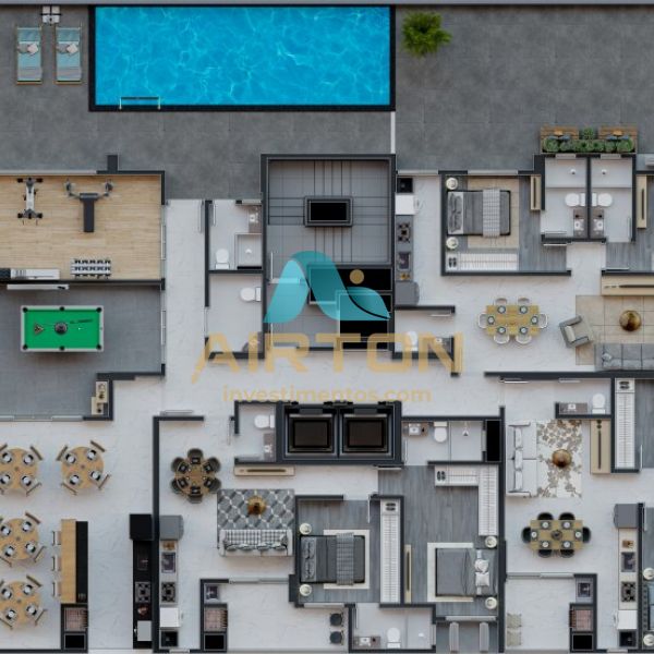 LA2070 IMVEL LANAMENTO COM 2 SUITES, 700 MTS DO 