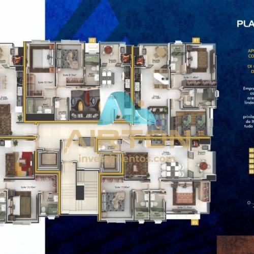 V2123 IMVEL PRONTO A VENDA, 2 SUITES, 200 MTS DO 