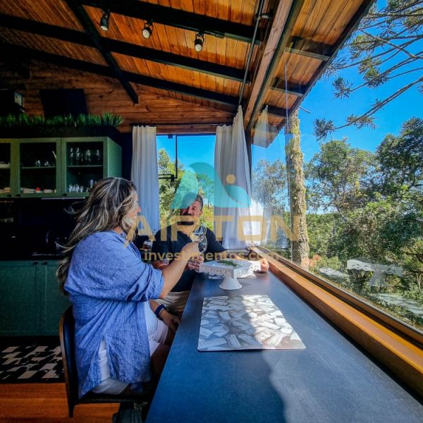 PO3000 POUSADA COM 3 CABANAS MOBILIADAS EM AGUAS B