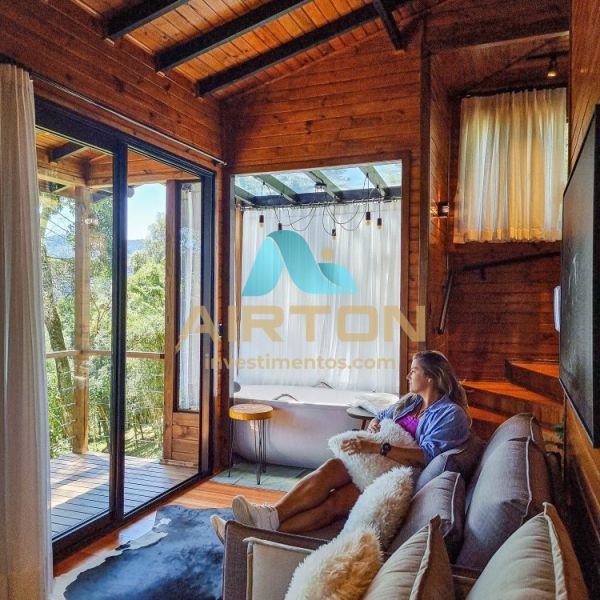 PO3000 POUSADA COM 3 CABANAS MOBILIADAS EM AGUAS B