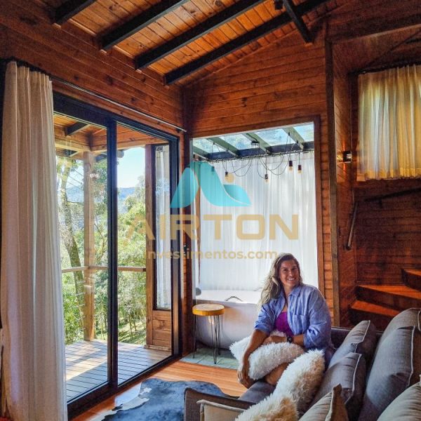 PO3000 POUSADA COM 3 CABANAS MOBILIADAS EM AGUAS B