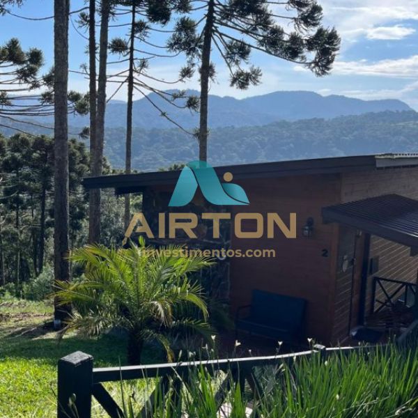 PO3000 POUSADA COM 3 CABANAS MOBILIADAS EM AGUAS B